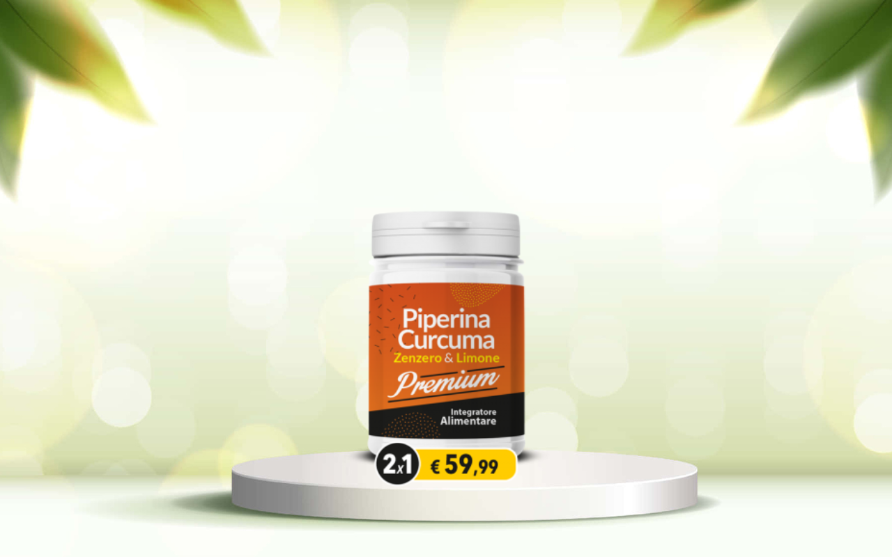 Piperina e curcuma premium: scopri l’integratore detox per intestino e benessere